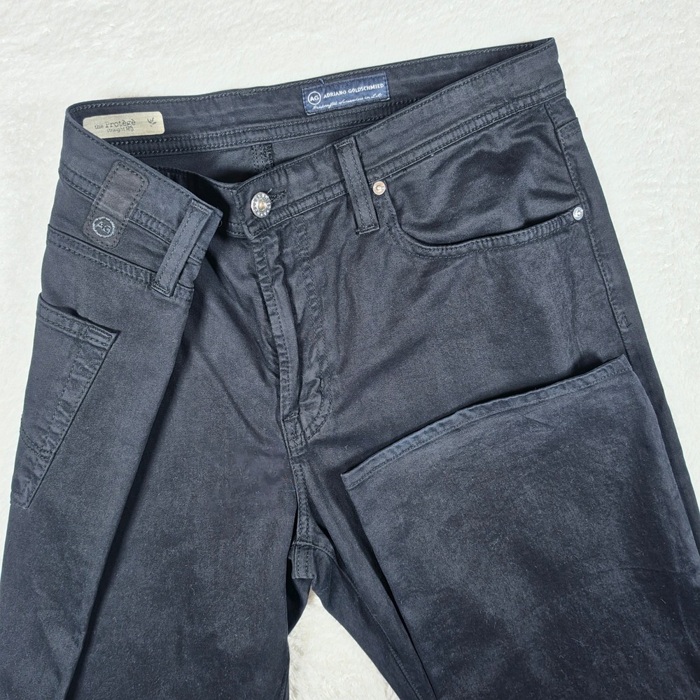 NEW AG Adriano Goldschmied The Protege Mens 36x34 Black Straight Leg 1049SUD-SBA